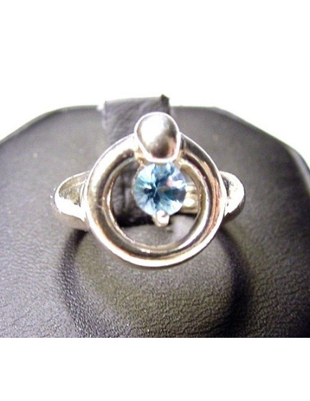 Anillo de plata ANILLO PLATA y TOPACIO AZUL TALLA 7