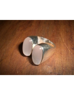 Anillo de plata CUARZO CON 2 OVALADOS : PRECIO REAL:  TALLA:7.5