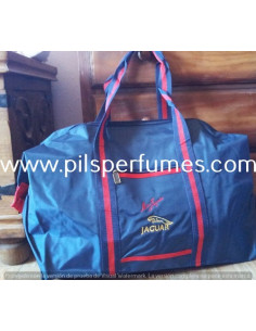 BOLSA MISS JAGUAR de Jaguar COLOR AZUL  Y APLIQUES EN ROJO.EDICIÓN LIMITADA