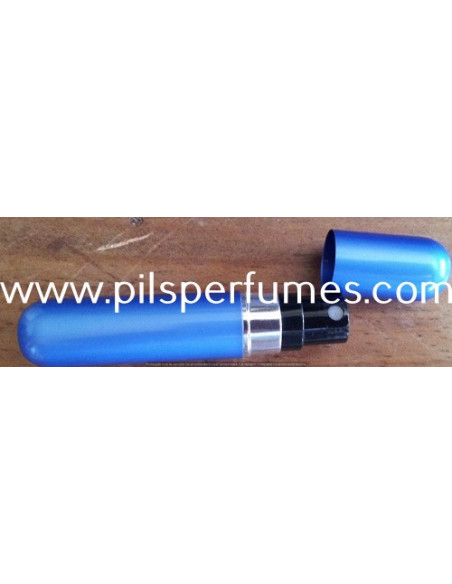 MINI BOTELLA spray RECARGABLE PARA RELLENAR EL PERFUME Color Azul