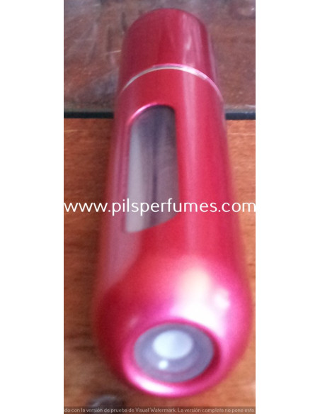 MINI BOTELLA spray RECARGABLE PARA RELLENAR EL PERFUME Color ROJO