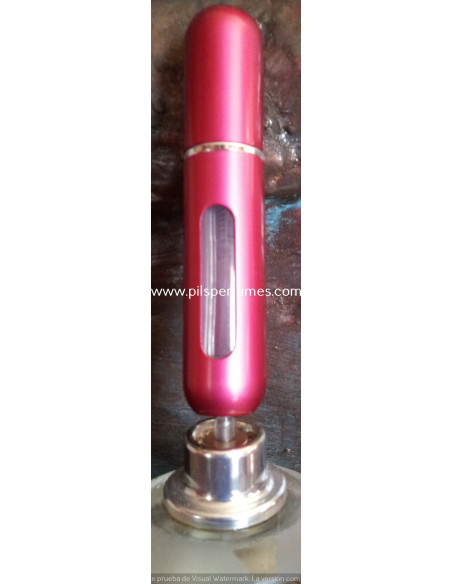 MINI BOTELLA spray RECARGABLE PARA RELLENAR EL PERFUME Color ROJO