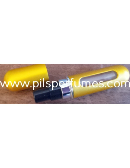 MINI BOTELLA spray RECARGABLE PARA RELLENAR EL PERFUME Color AMARILLO