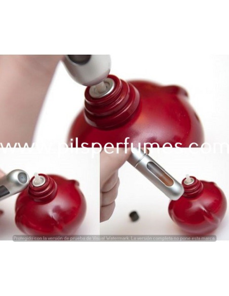 MINI BOTELLA spray RECARGABLE PARA RELLENAR EL PERFUME Color GRIS METALIZADO