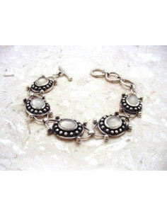 Pulseras de plata y MOONSTONE Y PLATA MUY TRABAJADA 2