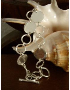 Pulseras de plata y PLATA ARANDELAS Y PLACAS REDONDAS
