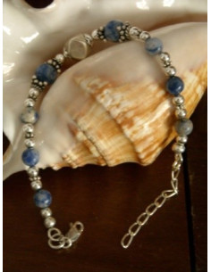 Pulseras de plata y PLATA CON PIEDRAS AZULES