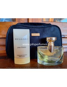 BBvlgari Pour Femme de Bvlgari set 50 ml Vaporizador eau de parfum+ body milk 75 ml + neceser exclusivo Blv perfume descatalogad 2