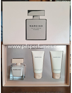 Narciso Poudree de Narciso Rodriguez set 50 ml eau de parfum poudree vaporizador+ gel 50 ml+ body milk 50 ml perfume descataloga