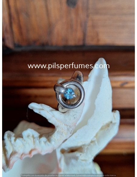 Anillo de plata ANILLO PLATA y TOPACIO AZUL TALLA 7