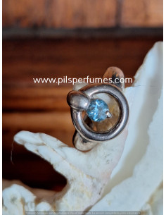 Anillo de plata ANILLO PLATA y TOPACIO AZUL TALLA 7